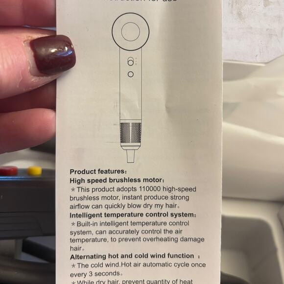 Plavogue Premium Hair Dryer High-Speed Blow Dryer 150k RPM NEW - Picture 6 of 8